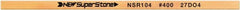 Value Collection - Flat Ceramic Finishing Stick - 100mm Long x 2mm Wide x 6mm Thick, 400 Grit - Exact Tooling