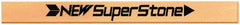 Value Collection - Flat Ceramic Finishing Stick - 40mm Long x 1mm Wide x 6mm Thick, 400 Grit - Exact Tooling