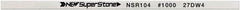 Value Collection - Flat Ceramic Finishing Stick - 100mm Long x 1mm Wide x 1mm Thick, 1,000 Grit - Exact Tooling