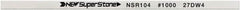 Value Collection - Flat Ceramic Finishing Stick - 100mm Long x 0.8mm Wide x 6mm Thick, 1,000 Grit - Exact Tooling