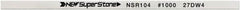 Value Collection - Flat Ceramic Finishing Stick - 100mm Long x 0.5mm Wide x 4mm Thick, 1,000 Grit - Exact Tooling