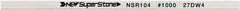 Value Collection - Flat Ceramic Finishing Stick - 100mm Long x 0.5mm Wide x 2mm Thick, 1,000 Grit - Exact Tooling
