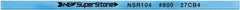 Value Collection - Flat Ceramic Finishing Stick - 100mm Long x 2mm Wide x 10mm Thick, 800 Grit - Exact Tooling