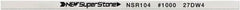 Value Collection - Flat Ceramic Finishing Stick - 100mm Long x 0.8mm Wide x 10mm Thick, 1,000 Grit - Exact Tooling