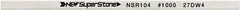 Value Collection - Flat Ceramic Finishing Stick - 100mm Long x 1.5mm Wide x 4mm Thick, 1,000 Grit - Exact Tooling