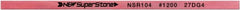 Value Collection - Flat Ceramic Finishing Stick - 100mm Long x 2mm Wide x 4mm Thick, 1,200 Grit - Exact Tooling