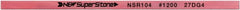 Value Collection - Flat Ceramic Finishing Stick - 100mm Long x 1.5mm Wide x 10mm Thick, 1,200 Grit - Exact Tooling