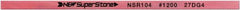 Value Collection - Flat Ceramic Finishing Stick - 100mm Long x 1.5mm Wide x 6mm Thick, 1,200 Grit - Exact Tooling