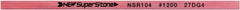 Value Collection - Flat Ceramic Finishing Stick - 100mm Long x 1.5mm Wide x 4mm Thick, 1,200 Grit - Exact Tooling