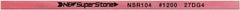Value Collection - Flat Ceramic Finishing Stick - 100mm Long x 1mm Wide x 10mm Thick, 1,200 Grit - Exact Tooling