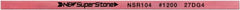 Value Collection - Flat Ceramic Finishing Stick - 100mm Long x 1mm Wide x 6mm Thick, 1,200 Grit - Exact Tooling