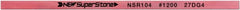Value Collection - Flat Ceramic Finishing Stick - 100mm Long x 1mm Wide x 1mm Thick, 1,200 Grit - Exact Tooling