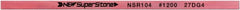Value Collection - Flat Ceramic Finishing Stick - 100mm Long x 0.8mm Wide x 4mm Thick, 1,200 Grit - Exact Tooling