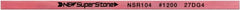 Value Collection - Flat Ceramic Finishing Stick - 100mm Long x 0.5mm Wide x 4mm Thick, 1,200 Grit - Exact Tooling