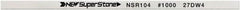 Value Collection - Flat Ceramic Finishing Stick - 100mm Long x 2mm Wide x 10mm Thick, 1,000 Grit - Exact Tooling