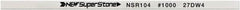 Value Collection - Flat Ceramic Finishing Stick - 100mm Long x 2mm Wide x 6mm Thick, 1,000 Grit - Exact Tooling