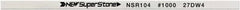 Value Collection - Flat Ceramic Finishing Stick - 100mm Long x 1.5mm Wide x 10mm Thick, 1,000 Grit - Exact Tooling