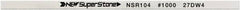 Value Collection - Flat Ceramic Finishing Stick - 100mm Long x 1.5mm Wide x 6mm Thick, 1,000 Grit - Exact Tooling