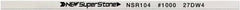 Value Collection - Flat Ceramic Finishing Stick - 100mm Long x 1mm Wide x 10mm Thick, 1,000 Grit - Exact Tooling