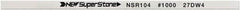 Value Collection - Flat Ceramic Finishing Stick - 100mm Long x 1mm Wide x 6mm Thick, 1,000 Grit - Exact Tooling