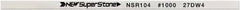 Value Collection - Flat Ceramic Finishing Stick - 100mm Long x 1mm Wide x 2mm Thick, 1,000 Grit - Exact Tooling