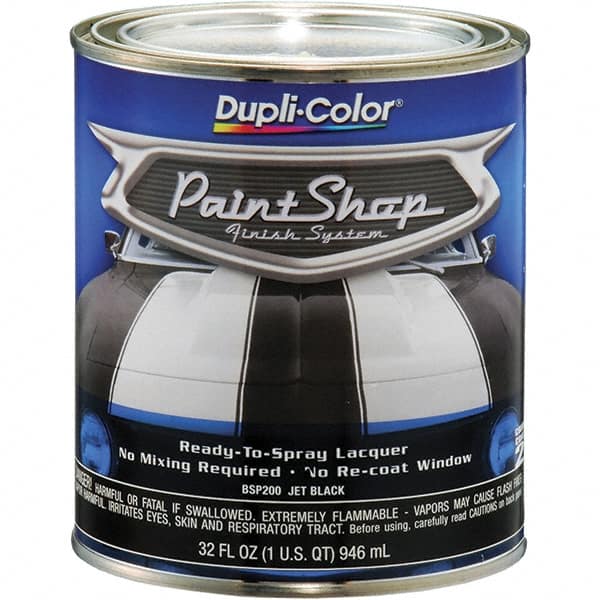 Dupli-Color - Jet Black Automotive Topcoat - 1 Qt Can - Exact Tooling
