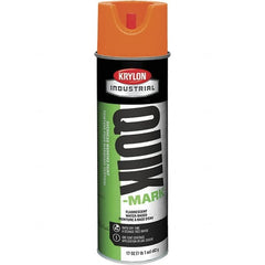 Krylon - 20 fl oz Orange Marking Paint - 664' Coverage at 1" Wide, Water-Based Formula, 320 gL VOC - Exact Tooling