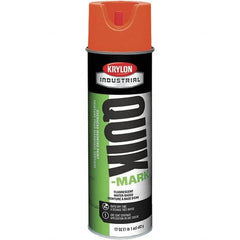 Krylon - 20 fl oz Orange Marking Paint - 664' Coverage at 1" Wide, Water-Based Formula, 432 gL VOC - Exact Tooling