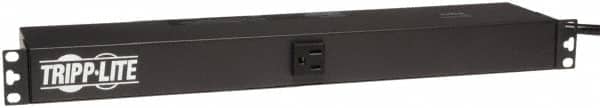 Tripp-Lite - 13 Outlets, 120 VAC15 Amps, 15' Cord, Power Outlet Strip - Rack Mount, 5-15R NEMA Configuration, 19" Strip - Exact Tooling