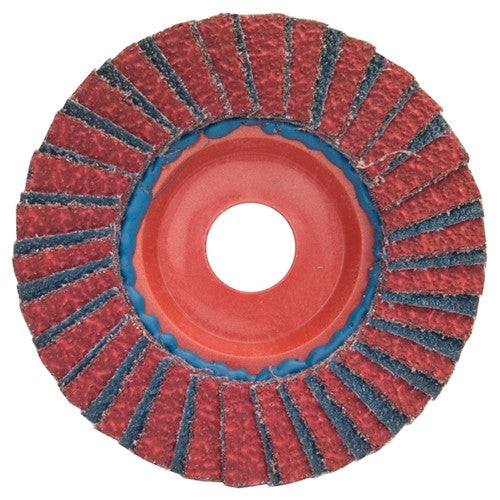 6″ × 7/8″ Flap Disc RedHeat Quick Trim Type 27 Plastic Plate 40 Grit - Exact Tooling