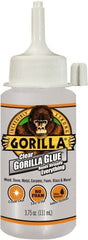 Gorilla Glue - 3.75 oz Bottle Clear All Purpose Glue - 10 min Working Time, 24 hr Full Cure Time, Bonds to Most Surfaces - Exact Tooling