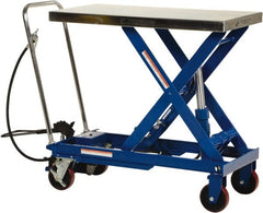 Vestil - 1,750 Lb Capacity Manual Scissor Lift - 14-1/4" to 39-1/2" Lift Height, 39-1/2" Platform Length x 20" Platform Width - Exact Tooling