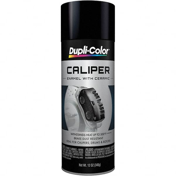 Dupli-Color - 12 oz Black Automotive Heat Resistant Paint - Gloss Finish, 500°F Max Temp, Comes in Aerosol Can - Exact Tooling