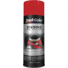 Dupli-Color - 12 oz Red Automotive Heat Resistant Paint - Gloss Finish, 500°F Max Temp, Comes in Aerosol Can - Exact Tooling