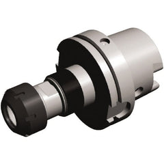 Kennametal - 100mm HSK100A Taper Shank Diam Tension & Compression Tapping Chuck - M4.5 to M12 Tap Capacity, 105.6mm Projection, Through Coolant - Exact Tooling