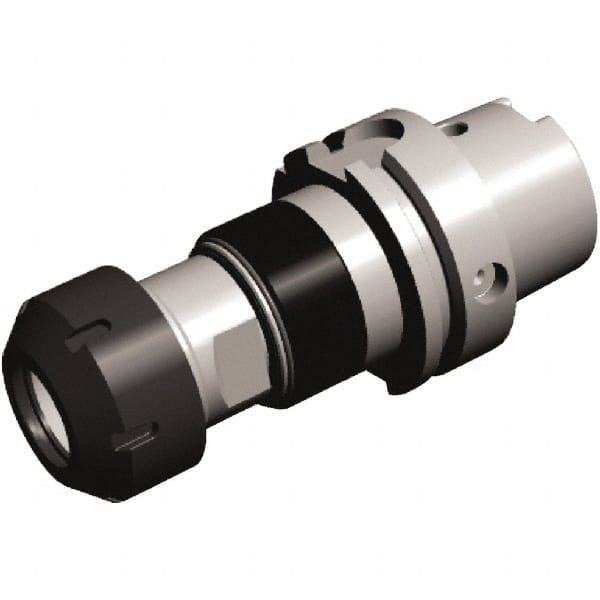Kennametal - 63mm HSK63A Taper Shank Diam Tension & Compression Tapping Chuck - M4.5 to M12 Tap Capacity, 99.1mm Projection, Through Coolant - Exact Tooling