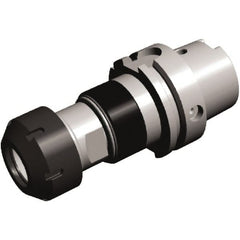 Kennametal - 63mm HSK63A Taper Shank Diam Tension & Compression Tapping Chuck - M4.5 to M12 Tap Capacity, 99.1mm Projection, Through Coolant - Exact Tooling