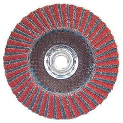 ‎4-1/2″ × 7/8″ 40 Grit Type 27 Red Heat Flap Disc - Exact Tooling