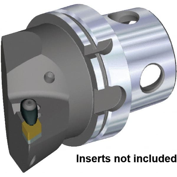 Kennametal - Right Hand Cut, Size KM50TS, DN.. 1506.. & DN.. 442 Insert Compatiblity, Internal or External Modular Turning & Profiling Cutting Unit Head - 35mm Ctr to Cutting Edge, 50mm Head Length, Through Coolant, Series Kenclamp - Exact Tooling