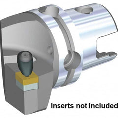 Kennametal - Left Hand Cut, Size KM50TS, CN... 432 & CN..120408 Insert Compatiblity, External Modular Turning & Profiling Cutting Unit Head - 30mm Ctr to Cutting Edge, 50mm Head Length, Through Coolant, Series Kenclamp - Exact Tooling