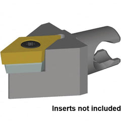 Kennametal - Neutral Cut, Size KM20, DC..150408 & DC..432 Insert Compatiblity, External Modular Turning & Profiling Cutting Unit Head - 30mm Head Length, Series KM Micro - Exact Tooling