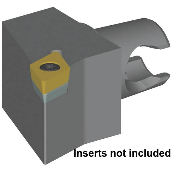 Kennametal - Right Hand Cut, Size KM20, DC.. 11T30.. & DC.. 32.52 Insert Compatiblity, External Modular Turning & Profiling Cutting Unit Head - 17mm Ctr to Cutting Edge, 25mm Head Length, Series KM Micro - Exact Tooling