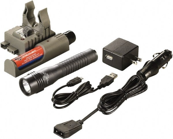 Streamlight - White LED Bulb, 500 Lumens, Industrial/Tactical Flashlight - Black Aluminum Body, 1 3.75V Lithium-Ion Battery Included - Exact Tooling