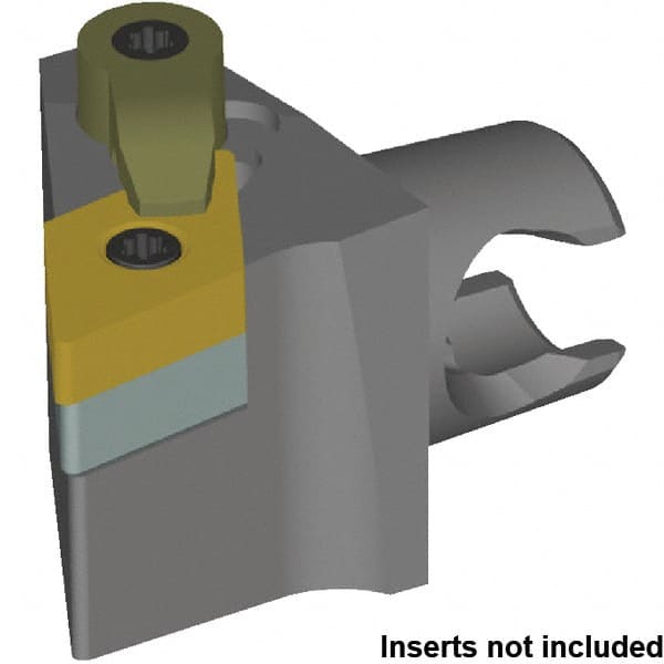 Kennametal - Right Hand Cut, Size KM20, DN.. 1506.. & DN.. 442 Insert Compatiblity, External Modular Turning & Profiling Cutting Unit Head - 12.5mm Ctr to Cutting Edge, 25mm Head Length, Series Kenloc - Exact Tooling