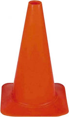 PRO-SAFE - 18" High, Fluorescent Orange Sport Traffic Cone - 12" Base Width, 2.5 Lb - Exact Tooling