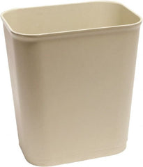 O-Cedar - 14 Qt Beige Rectangle Trash Can - Plastic, None Graphic, 12-1/2" High x 11" Long x 7-7/8" Wide, Lid Not Included - Exact Tooling