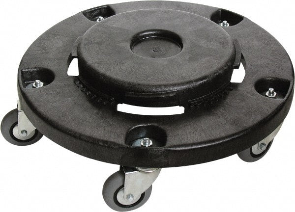 O-Cedar - Round Plastic Trash Can Dolly - Compatible with 44 Gal Containers, 6-1/2" High x 18" Wide x 18" Long, Compatible with MaxiRough - Exact Tooling