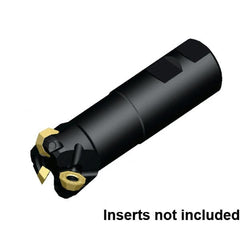 Kennametal - 31.75mm Cut Diam, 3.5mm Max Depth of Cut, 1" Shank Diam, 3.28" OAL, Indexable Chamfer & Angle End Mill - OFPT06L5AFENGB Insert Style, Cylindrical Shank, 45° Lead Angle, Through Coolant - Exact Tooling