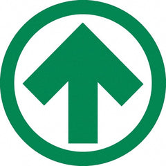 NMC - "Arrow", 23" Long x 23" Wide, Asphalt Art Safety Sign - Rectangle, 0.005" Thick, Use for Workplace/Safety - Exact Tooling