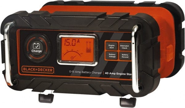 Black & Decker - 12 Volt Automatic Charger/Maintainer - 15 Amps, 40 Starter Amps - Exact Tooling